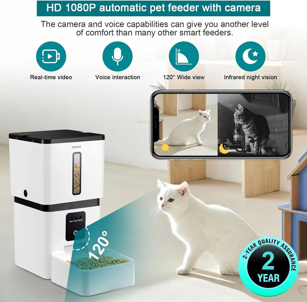 Automatischer Futterspender für Hunde mit Kamera: 5G WiFi