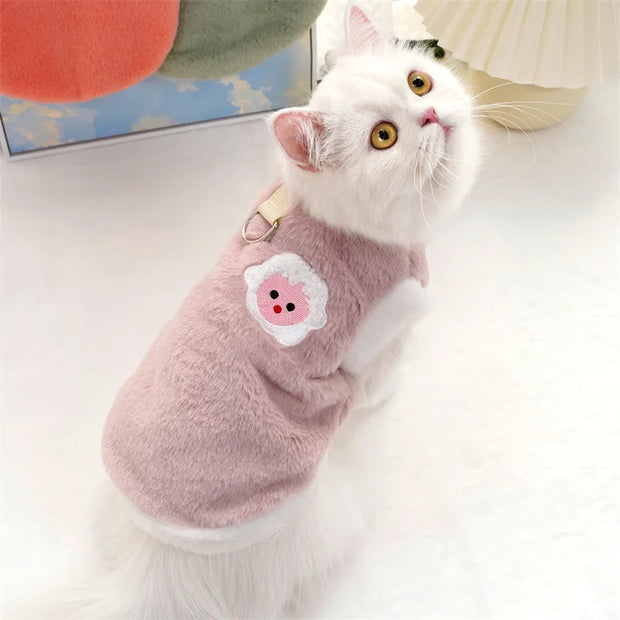 Weiche Fleece Katze Kleidung