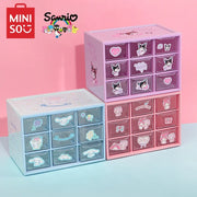 Kawaii Sanrio Schmuckbox: Cinnamoroll Organizer mit 9 Fächern – Perfekt als Weihnachtsgeschenk!