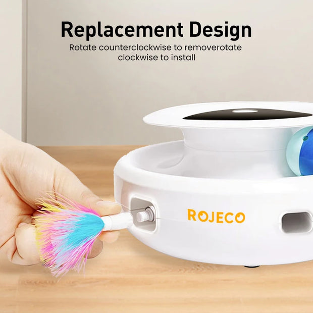 ROJECO 2-in-1-Smart-Katzenspielzeug